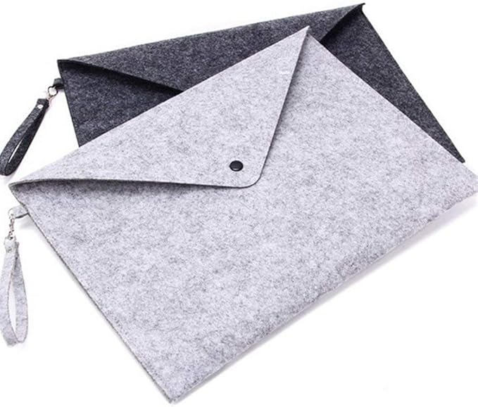 A4 File Felt Folder with snap Button Durable Briefcase Document Bag Paper File Folders Portfolio