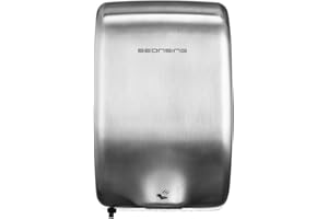SEONSING Automatic Commerical Hand Dryer, Heavy-Duty, Compact, High Speed (224 mph) for Restroom with Hygiene Filter, Industrial Hand Dryers, Low Noise …