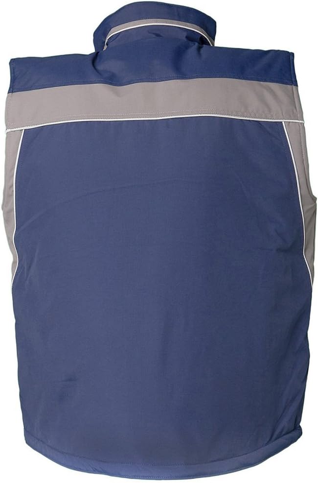 Planam 2582040 Size X-Small "Plaline" Winter Vest - Navy/Zinc, XS - Image 5