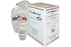 MirOil L103 Fry Powder Oil Stabilizer and Filter Aid, Case of 3 Gallons of Fry Powder, Remove Fryer Oil Contaminant, Save Grease & Remove Carbon Deposits, Reduce Usage, Deep Fryer Cooking Grease Saver