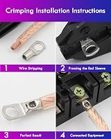 ANVINKU 65 Pcs Battery Terminal Connectors Set 8 Types Heavy Duty Copper view 4