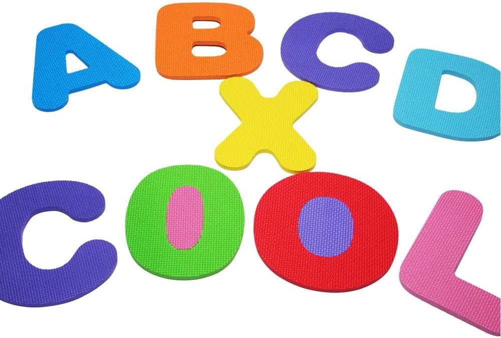 Kangler Kids Foam Puzzle Play Mat (36-Piece Set) 12X12 Inches Interlocking Floor Tiles with Alphabet and Numbers: Toys & Games
