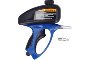 Portable Sandblaster Gun Kit, 1/4in Air Compressor Sand Blaster, Paint & Rust Remover, Abrasive Media & Soda Blaster for Meta