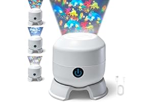 Dynamic Rotating LED Rechargeable Projector Light, USB Dynamic Ocean Light Projector,360° Rotating Projectors Lights for Bedr