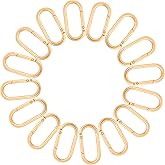 16 Pcs Carabiners Clip,Oval Shape Cute Carabiner Keychain Clip Aluminum Hook Accessories