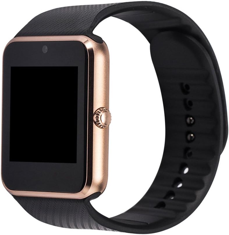 Smart Watch GT08 Support Sim Card Clock Sync Notifier bluetooth connectivity Sport Fitness Tracker Watch for Android Phone, Apple iphone (Gold)