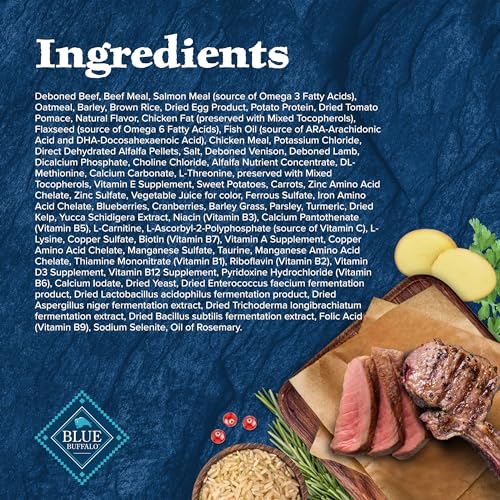 BLUE BUFFALO WILDERNESS ROCKY MOUNTAIN RECIPE HIGH-PROTEIN DRY PUPPY FOOD WITH DHA, MADE IN THE USA WITH NATURAL INGREDIENTS PLUS WHOLESOME GRAINS, RED MEAT, 4.5-LB. BAG