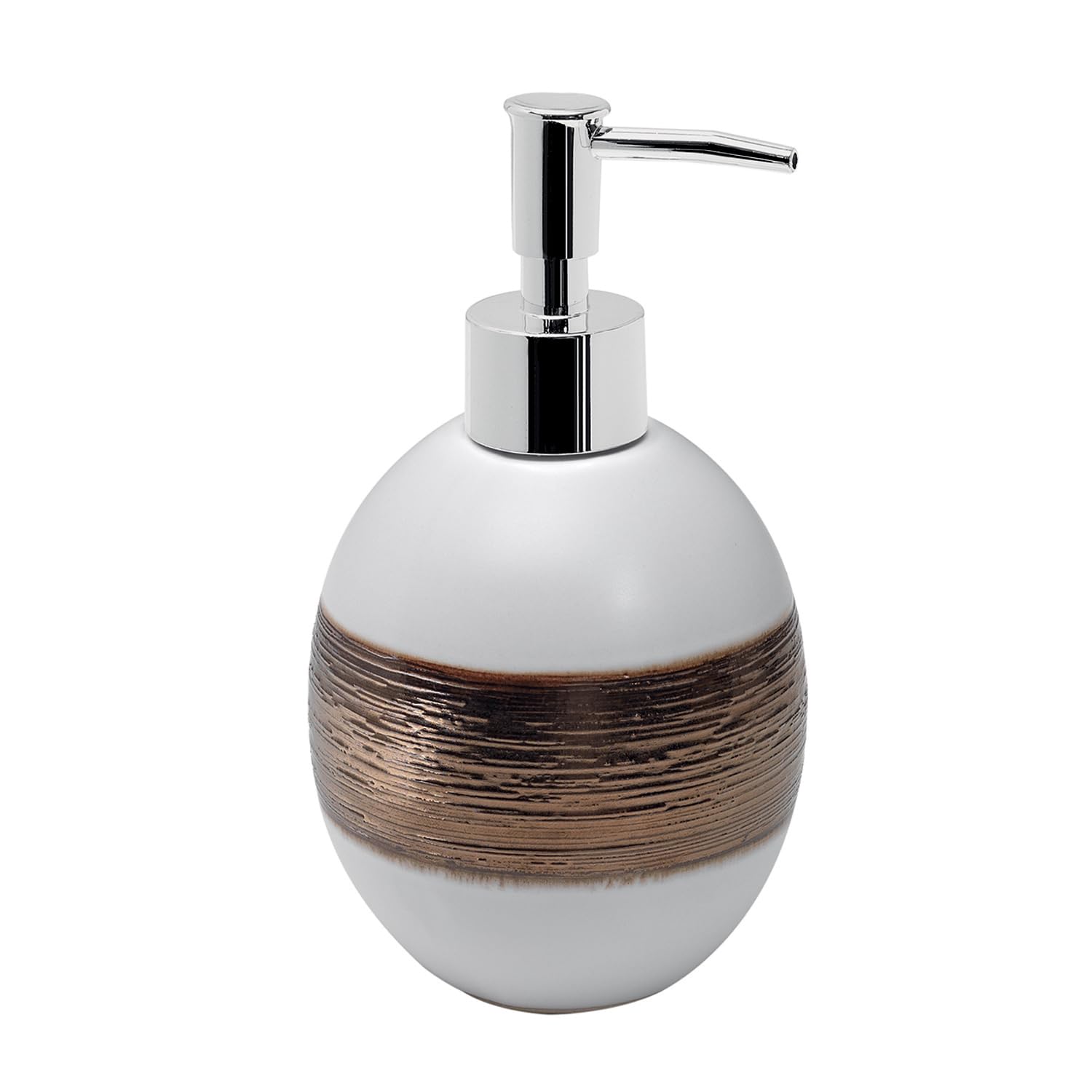 Gedy Alexia Dispenser, Ceramic Plastic, White, 9x9x17cm