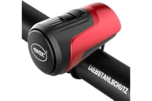 kimairy Electric Bike Bell, 125db Anti-Theft Alarm Loud Electric Bike Horn for Adults with 1 Sound Modes USB Rechargeable Battery Waterproof Bicycle Horn for MTB/BMX/Scooter/Road Cycling