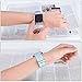 EZCO Compatible Fitbit Versa Bands, Woven Fabric Breathable Watch Strap Quick Release Replacement Wristband Accessories Compatible Fitbit Versa Smart Watch Women Man, Aqua