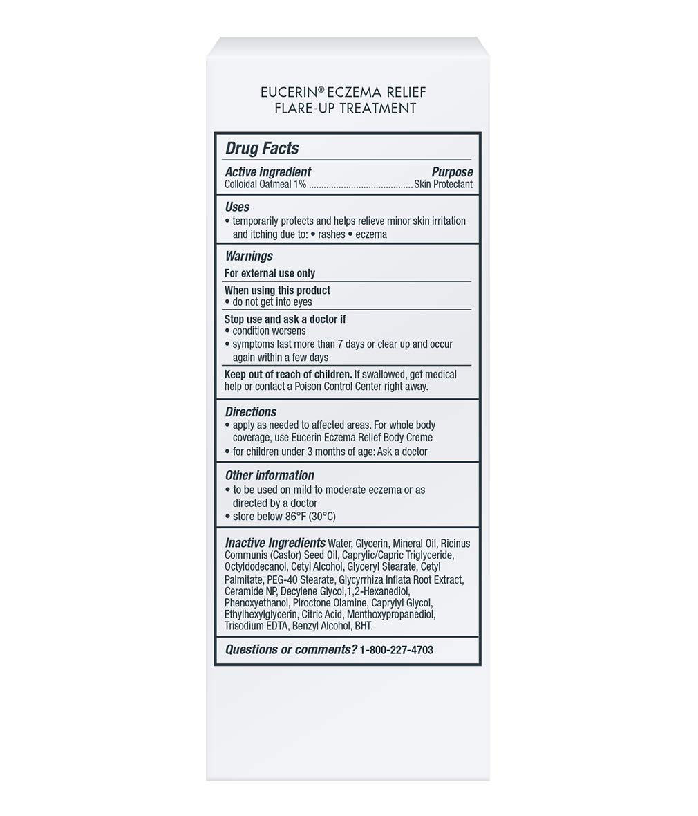 Eucerin Eczema Relief Flare-up Treatment - Provides Immediate Relief for Eczema-Prone Skin - 2 oz. Tube