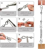 VonLux 35m Stainless Steel Wire Rope Plant Trellis Kit Turnbuckle Tensioner view 3
