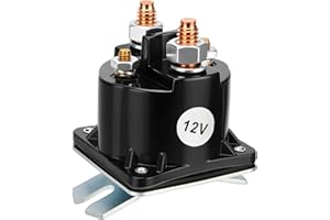 CHENKENI 12V Dump Trailer Solenoid Relay, 4-Terminal Intermittent Duty Solenoid for Hydraulic Pumps, Replaces SAZ4201GJ, 7522, 070009, 190107, KTI 391-2-C (Fits Prestolite, Monarch, PJ Trailers, Iron Bull)