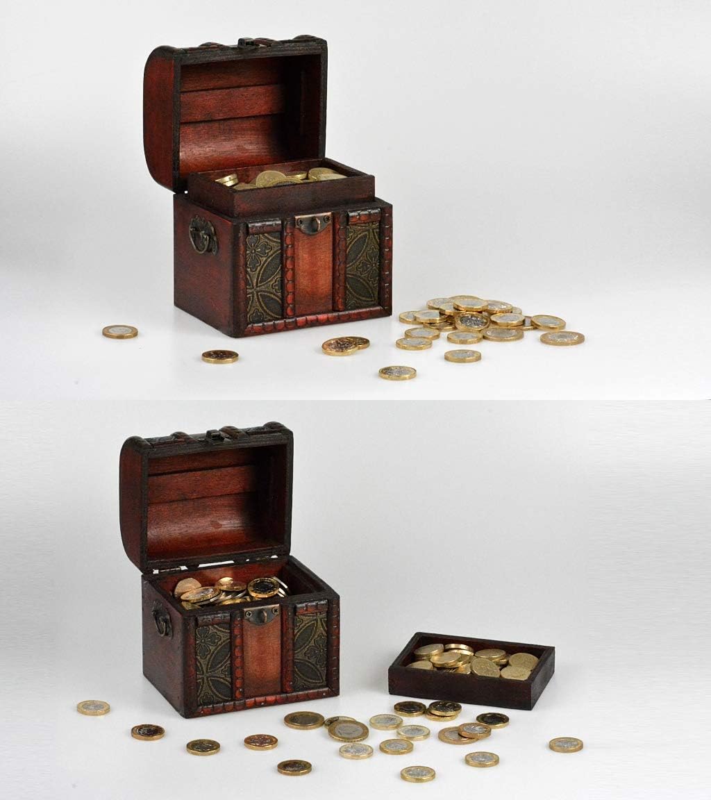 KakapopoTCG The Elven Chest (Harmony Design): a Lockable Wooden Chest for storing MTG Magic PTCG YGO EDH Commander FaB Flesh and Blood Deck Box Dice Spell Cards - Image 5