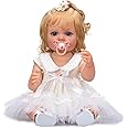 KOKOMANDY 22 Inch Reborn Baby Dolls Full Body Silicone Vinyl That Look Real Alive Doll Lifelike Babies Handmade Anatomically Correct Doll Princess Toddler Children Gifts for Girls Age 3+