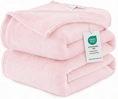 WAVVE Kuscheldecke Flauschige Decke Rosa 220x240 cm - XXL Fleecedecke 240x220 Weich Sofaüberwurf, Sofadecke warm Als Couchdecke, Tagesdecke oder Bettüberwurf