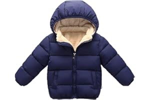 CYTAFE Toddler Winter Jackets with Hooded Cotton Warm Lined Coat Baby Boys Girls Windproof Thick Outwear Clothes