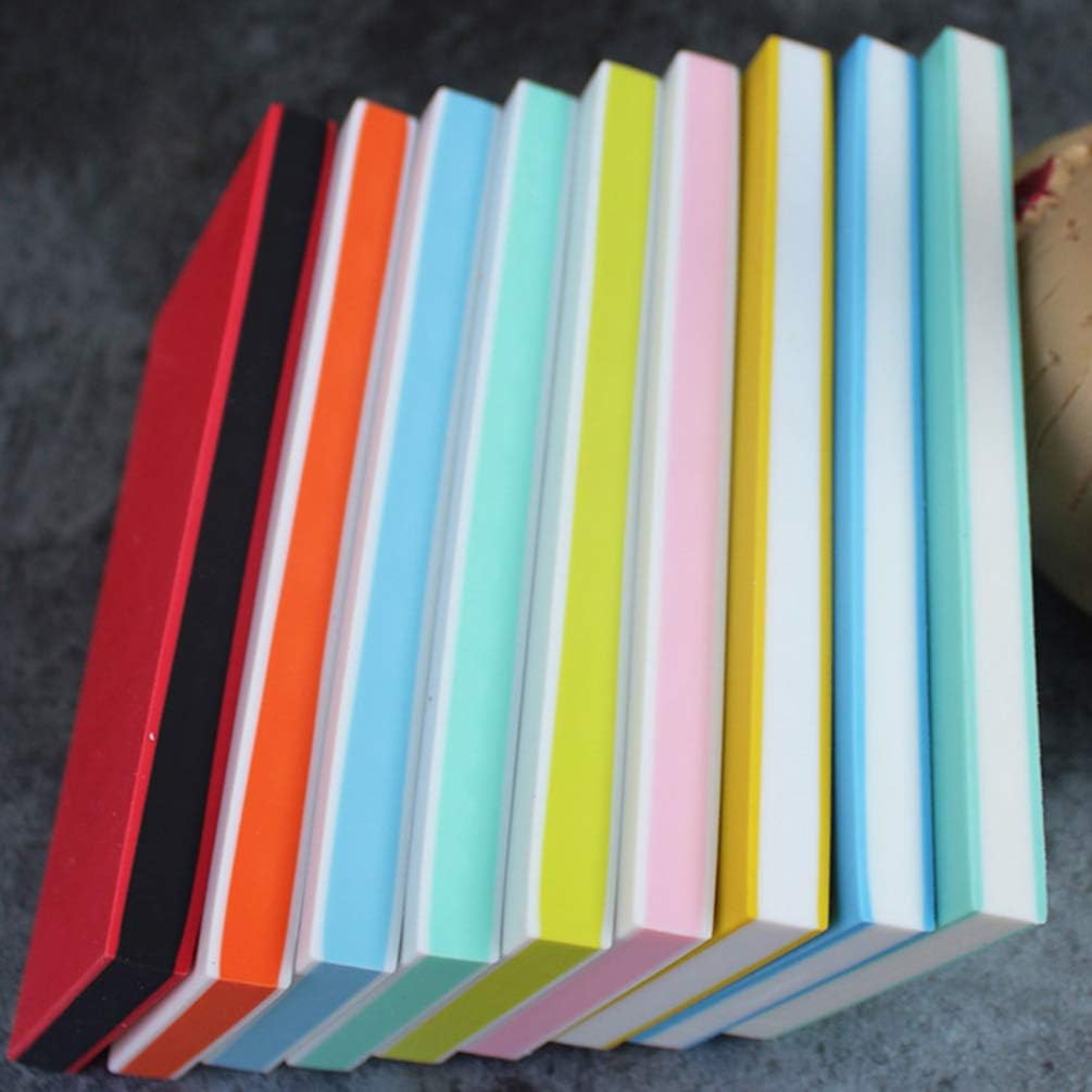 NUOBESTY Rubber Blocks DIY Rubber Stamps for Craft Project for Beginners Professional (Random Color) 10Pcs - Image 4
