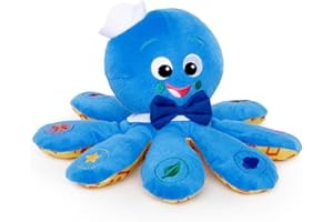 Baby Einstein Octoplush Musical Octopus Stuffed Animal Plush Toy, Age 3 Month+, Blue, 11"
