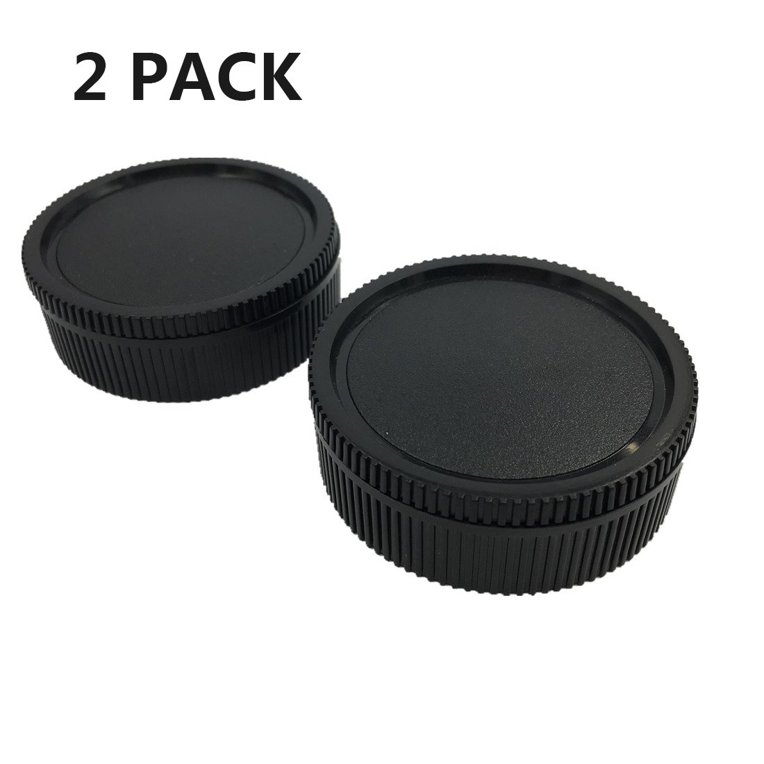 HomyWord 2 Set Body Cap & Camera Rear Len Cover for Leica R LR- Mount Lenses Fits Leica R3 / R4 R5 / R6 / R7 / R8 / R9 / Leicaflex SL/Leicaflex SL2 SLR/R, Rom, One-Cam, Two-Cam, Three-Cam