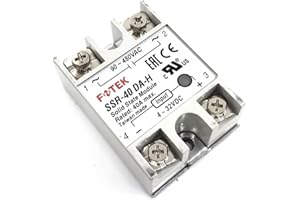 TOAUO FOTEK SSR-40DA-H 90-480 VAC Out, Single Phase, 40 AMP Output, HIGH Voltage Type, ON/Off, 3-32 VDC Input, Solid State Relay