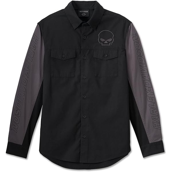 Harley-Davidson Men's Long Sleeve Button Shirt, Fairing