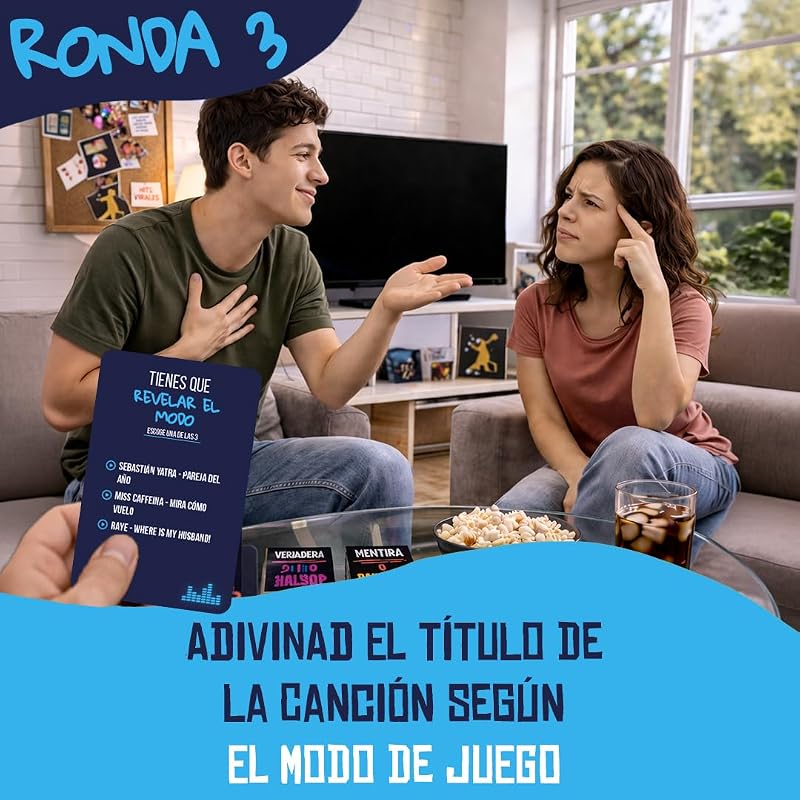 Play Hit Nueva Generación - Juegos de Mesa para Niños y Adultos - Música 2010-2026 en Español- Juego de Cartas para Fiestas con Amigos y Familia - Regalo Original