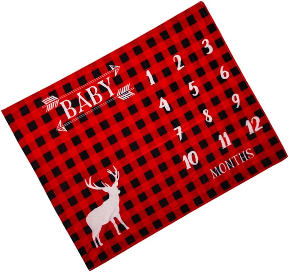 Best Prices Toyandona Monthly Milestone Blanket Cute Christmas Photography Props Photo Backdrop Newborn Photo Props Favors For Sale Maccus Ae