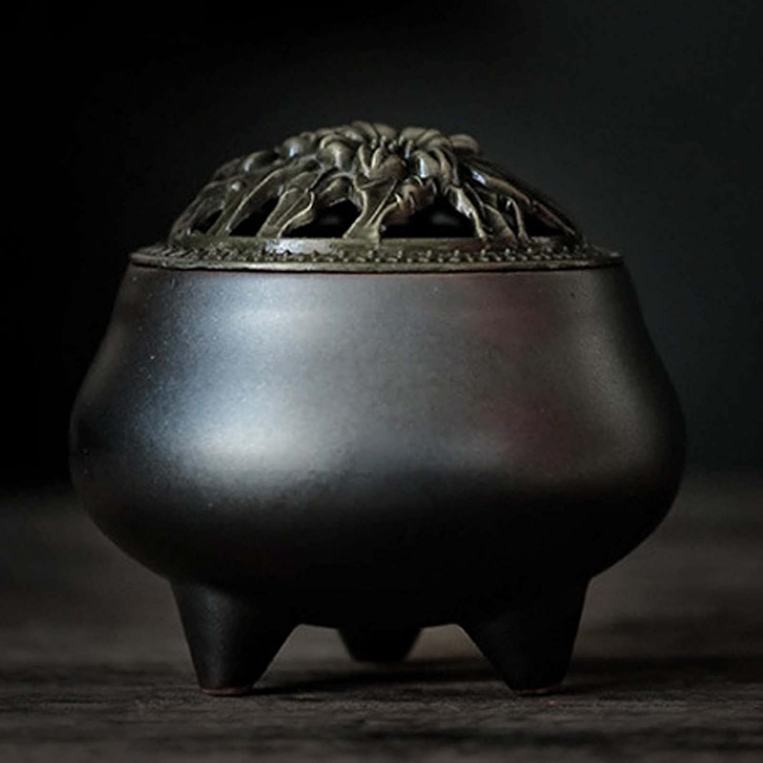 Ceramic Incense Burner, Antique Hollow Aromatherapy Burner, Tea
