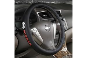 AINBEE fit Nissan Car Steering Wheel Cover, Non-Slip, Elastic, Steering Wheel Cover for Men and Women, Universal Fit 15 Inches Cars, Vehicles, SUVs