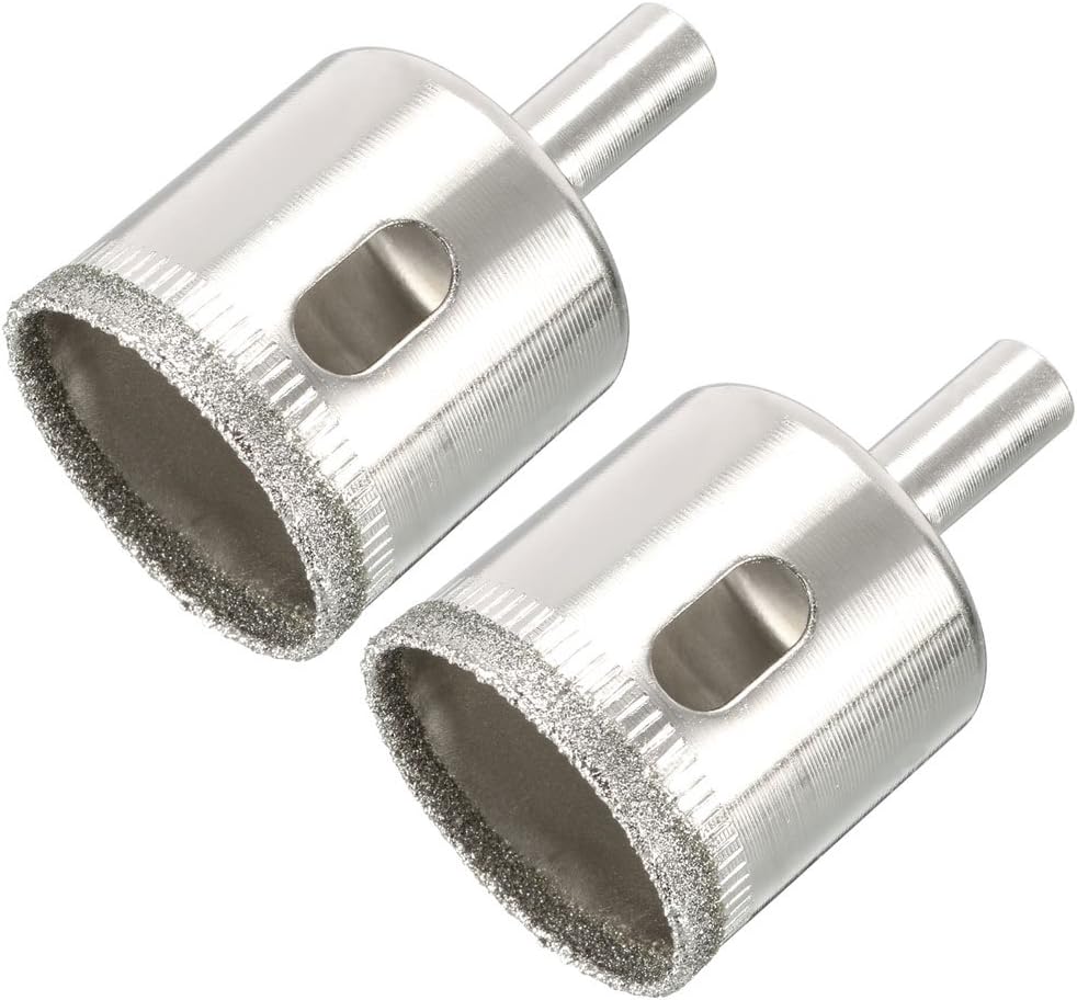 Sourcingmap 2pcs 30mm Diamond Drill Bit Hole Saw for Glass Tile Marble Fiberglass Ceramic Stone Bottles Pots
