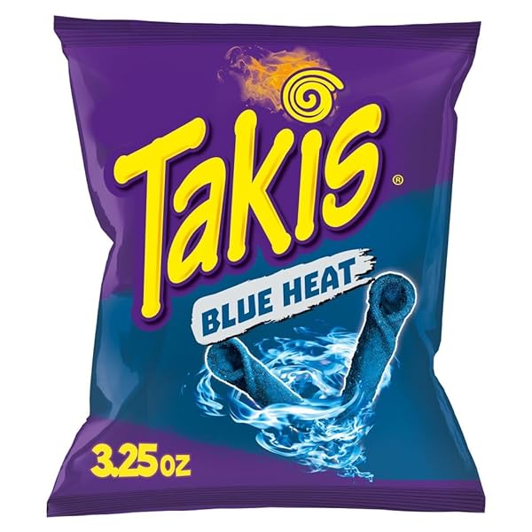 TAKIS ROLLED BLUE HEAT TORTILLA CHIPS BAG OF...