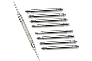 Olytop for 22mm Spring Bars Watch Pins Replacement Pins 8 PCS Diameter 1.5mm with Watch Band Remove Tool (22mm)