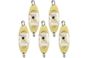 Sanfoelek 5Pcs Underwater LED Drop Fishing Squid Fish Lure Light Flashing Lamp