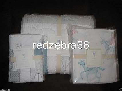 Pottery Barn Kids Starla Ice Castle Twin Quilt Standard Sham Sheet