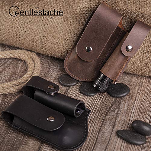 Gentlestache Multitool Belt Sheath, EDC Leather Belt Organizer, Belt