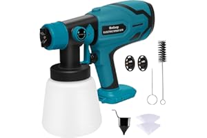 HOTLOOP Paint Sprayer for Makita 18V Battery, Cordless HVLP Paint Sprayers for Home Interior and Exterior, House Painting Stain Sprayer for Fence, Furniture, cabinets, Walls, etc. (Battery NOT Included)
