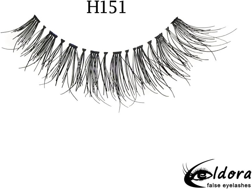 Eldora False Eyelashes H151, Black
