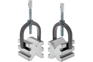 Grizzly Industrial T23889 - V-Block Set with Clamp-Double Slot