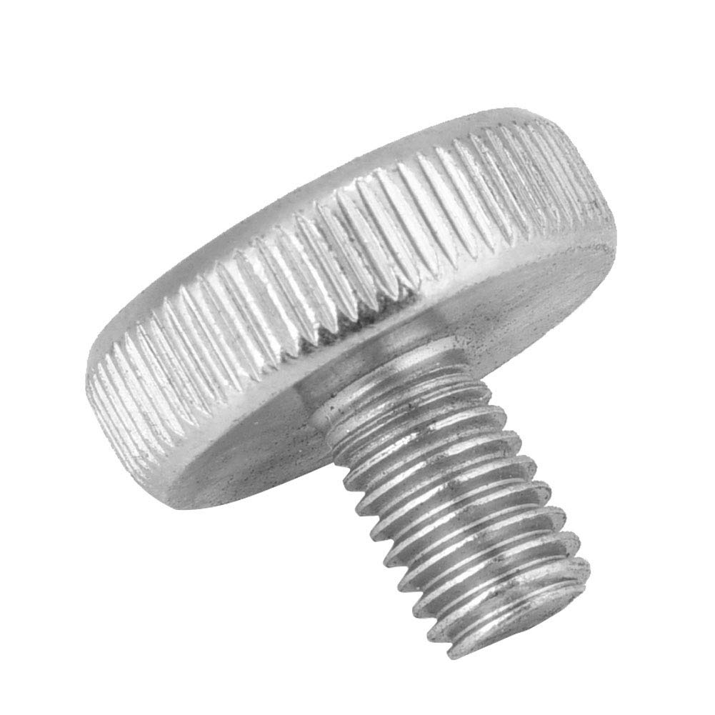 Knurled Head Screw, 10pcs M8 Zinc Plated Carbon Steel Thumb Screw Flat Knurled Head Bolts Screws Accessory(M8*12（10pcs）)