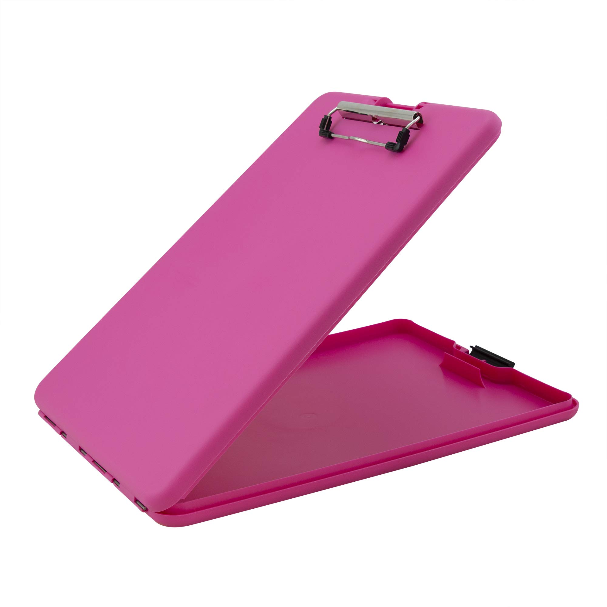 Saunders SlimMate Plastic Storage Clipboard, Letter Size, 8.5 x 12 Inch, Pink (00835)