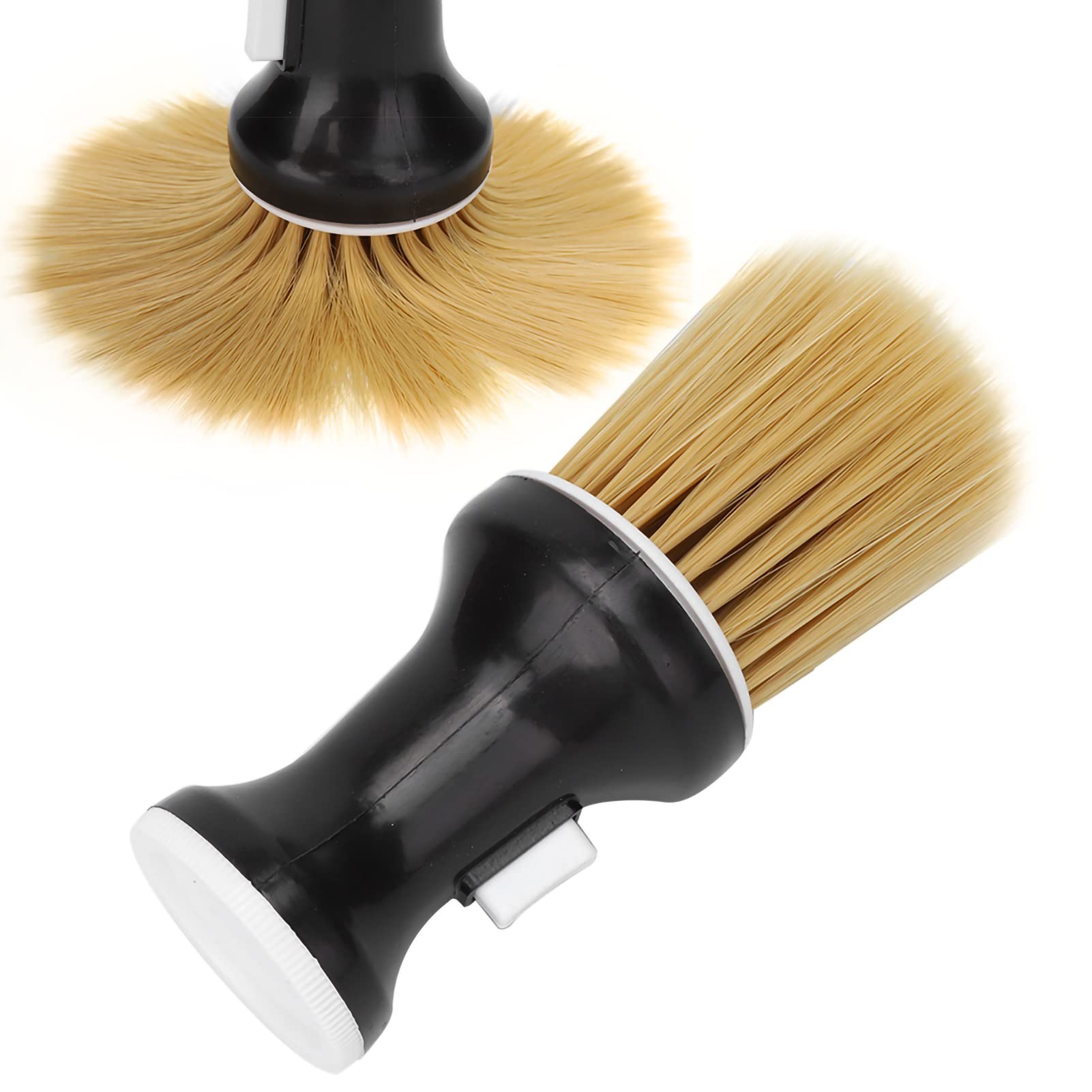 Cleaning Brush for Barbers and Salons - Soft Duster Brush for Neck Face Powder Dusting Styling Tools Black