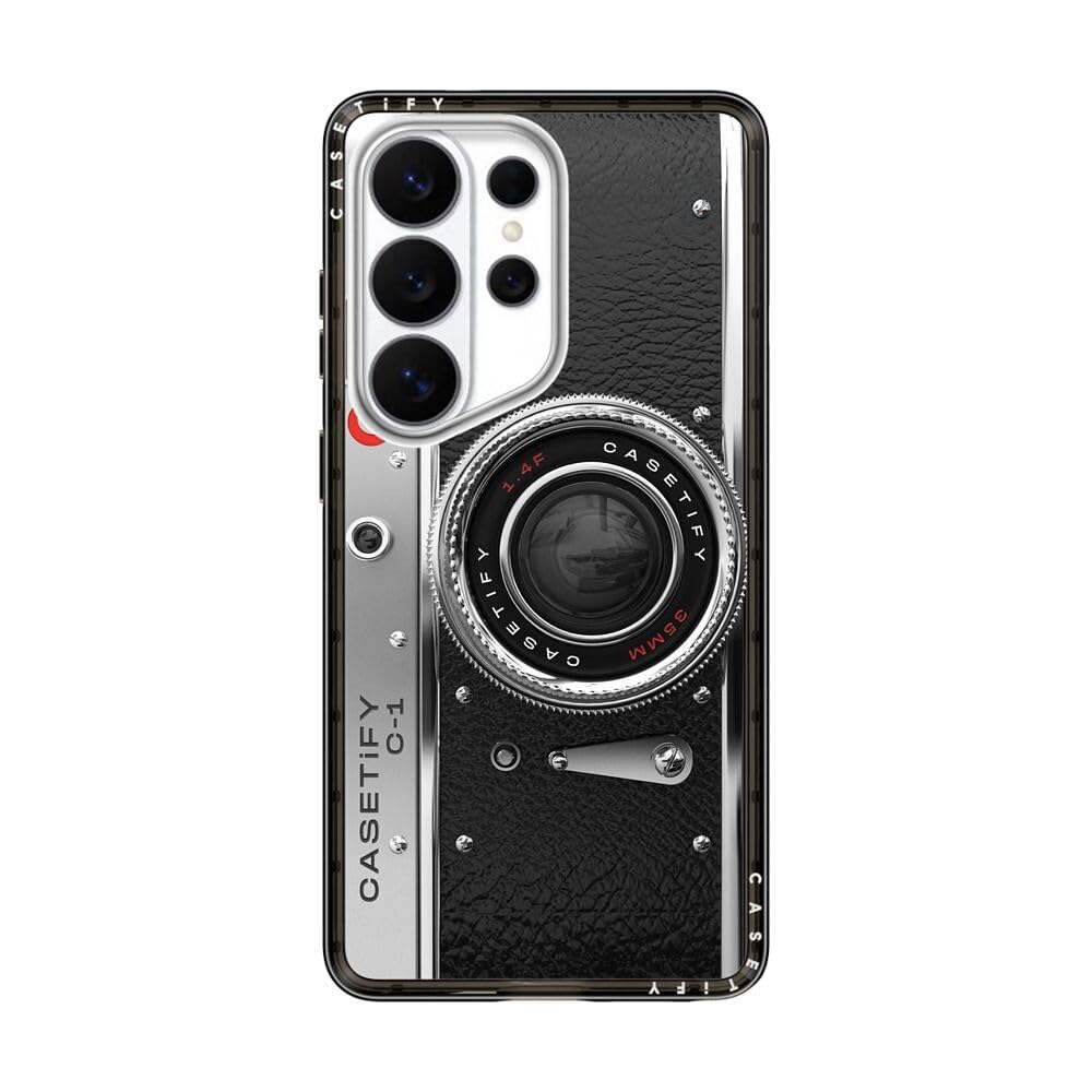 CASETiFY Compact Magnetic Galaxy S26 Ultra Case [Lightweight & Sleek / 4 ft Military Grade Protection/Magnetic Compatible] - Camera Case - Classic - Clear Black