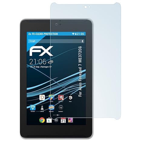 atFolix Schutzfolie kompatibel mit Asus Fonepad 7 ME372CG Folie, ultraklare FX Displayschutzfolie (2X)