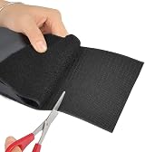 IHKFILAN Sew On Hook and Loop Tape 2cm x 10m Black Nylon 2 Roll view 5