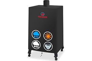 M COMNOVA OUTDOORS Comnova Vertical Smoker Cover for Pit Boss 4-5 - 7 Series - Premium Wood Pellet Smoker Cover for Pitboss 73550, 600D Smoker Cover for Pit Boss 4 Series, 5 Series, 7 Series, and Competition PBV5P2