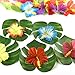 KUUQA Luau Hawaiian Grass Table Skirt and 48 Pcs Artificial Tropical Palm Monstera Leaves Hibiscus Flowers for Aloha Tiki Jungle Moana Theme Tropical Birthday Party Decorations Ideas Supplies