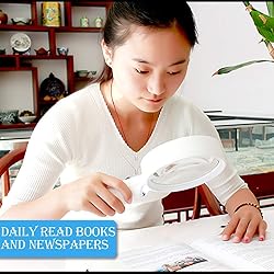 Led Magnifiers Handheld 10x Old Man Reading