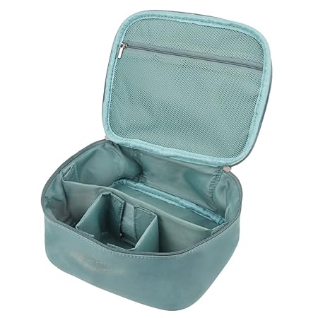 FakeFace Große Kapazität Kulturbeutel Toiletbag Kosmetiktäschchen Schminktasche mit Raumteiler Kulturtaschen Multifunktion Be