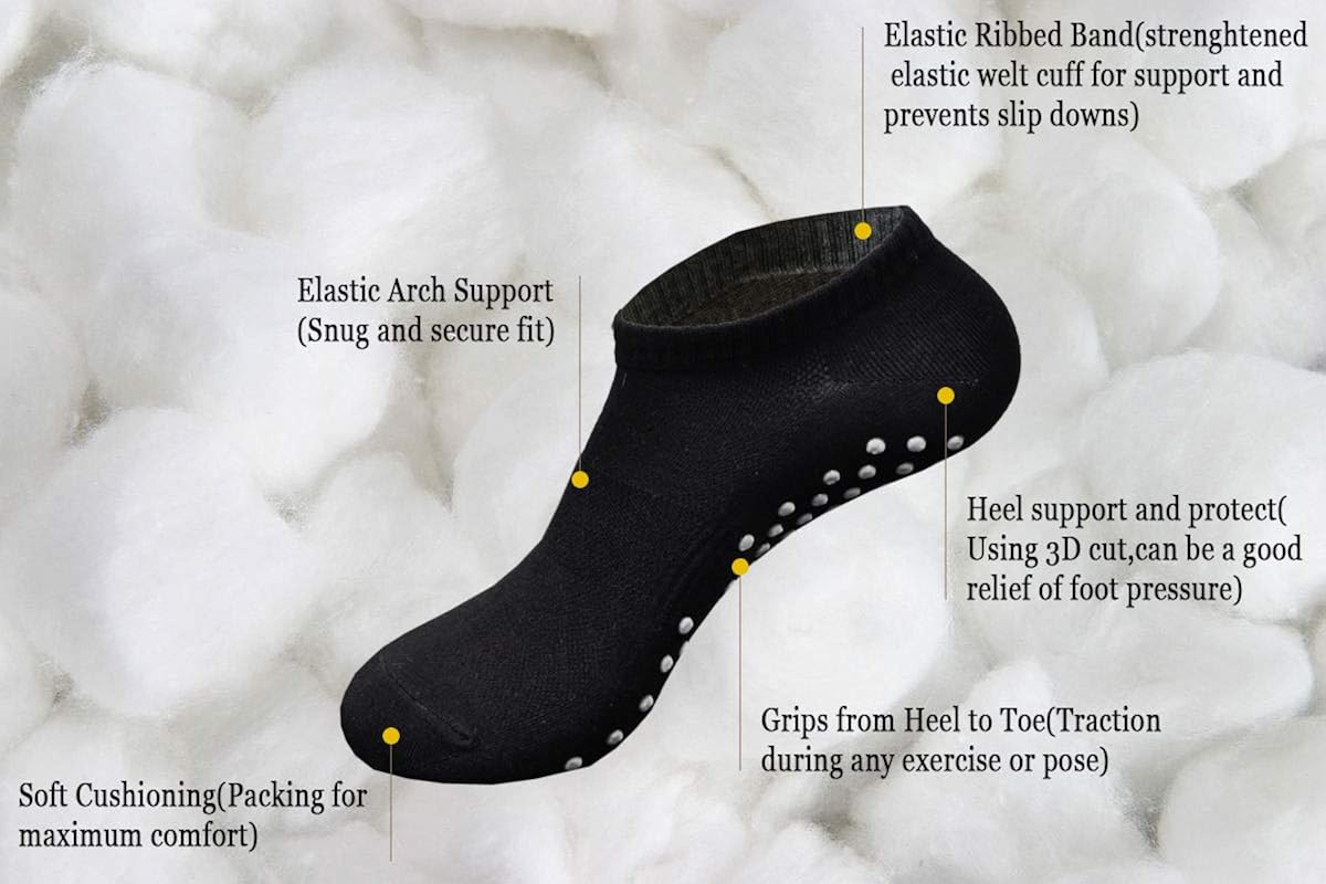 Womens & Mens Low Cut Socks, DIBAOLONG 6-Pair Ankle No Show Athletic Short Cotton Socks at  Women’s Clothing store